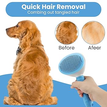 ペット用セルフクリーニングブラシ ブルー 犬 猫 ペット用セルフクリーニングブラシ ブルー 犬 猫